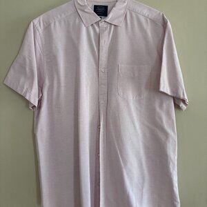 Men's "light-pink" Short sleeve button down shirt